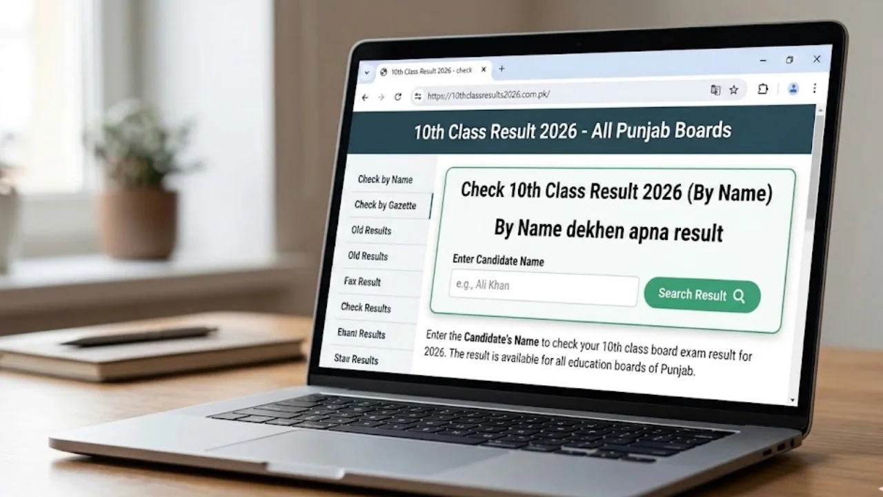 10th Class Result 2026 By name